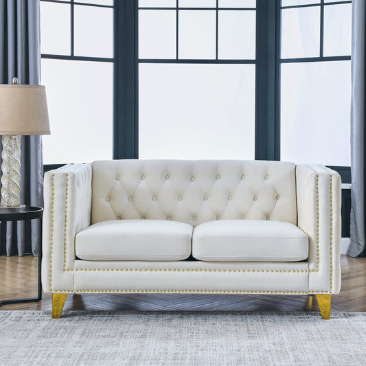 {Contact us for 3D modeling} Velvet Sofa for Living Room,Buttons