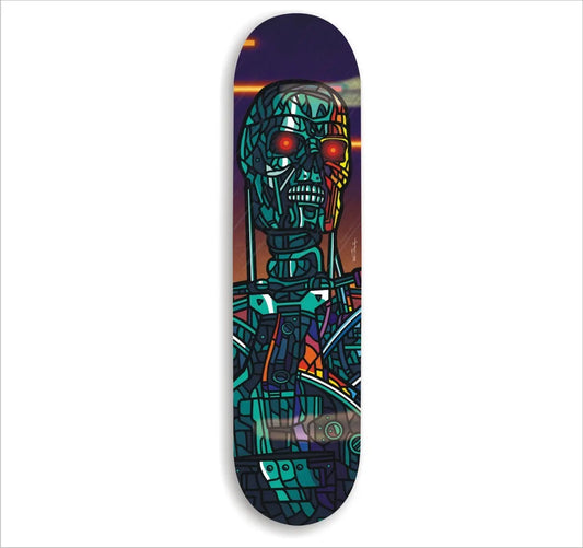 TERMINATOR SK8 Limited Edition Art Print by VAN ORTON - Only 50 Copies Worldwide! Home Decor Magenta Raspberry   