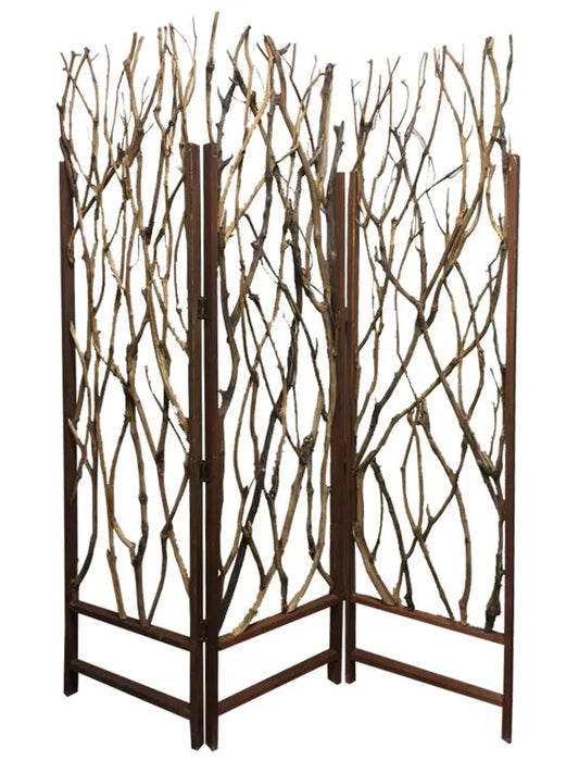 Brown Wood Tree Screen - 1" x 58" x 70" - Lightweight & Versatile Design Furniture Jade   